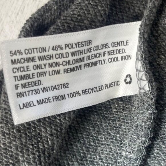 Wild Fable Cropped Collared Long Sleeve Polo Shirt Womens Small Heather Gray New - Picture 7 of 10